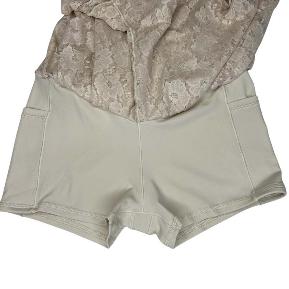 Aerie AEO Real Me Cake Batter Cream Layered Lace Flowy Shorts Small NWT Coquette - Picture 13 of 13